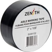 Produits de sécurité Zenith SGW132 Ruban pour marquage d'all&eacute;es, 2" x 108', PVC, Noir