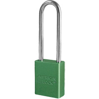 Master Lock A1107GRN Cadenas de s&eacute;curit&eacute; American Lock, Vert, Cl&eacute;s diff&eacute;rentes, Aluminium, Largeur de 1-1/2"