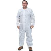 Premium Coveralls, Small, White, Microporous SGW450 | TENAQUIP