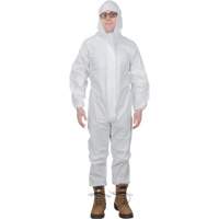 Premium Hooded Coveralls, Small, White, Microporous SGW457 | TENAQUIP