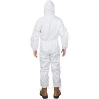 Premium Hooded Coveralls, Small, White, Microporous SGW457 | TENAQUIP