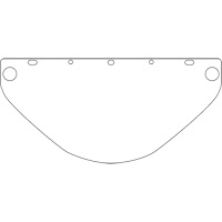 PIP Global Safety EP919P/40 Visi&egrave;re de s&eacute;curit&eacute; universelle Dynamic, Polycarbonate, Teinte Transparent