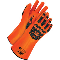 Bob Dale Gloves 99-1-504-9 Gants r&eacute;sistants aux produits chimiques Deny, Taille 9, 14" lo, PVC, Doublure en Tissu &eacute;ponge