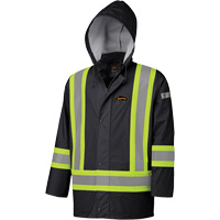 Pioneer V3520170-M 5894BK Fire-Resistant Waterproof Safety Jacket, Polyurethane, Black, Medium