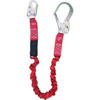 Dentec 16LSLM3621 Longe amortisseuse interne ShockSorb, 6', Point d'ancrage &agrave; Crochet d'armature, Crochet mousqueton aux jambes, Polyester