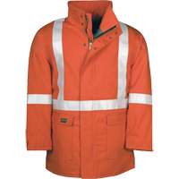 Big Bill M308NEX/OS-R-ORA-2X Westex UltraSoft&reg; AllOut Quilt Lined Winter Parka with Reflective Stripes, 2X-Large, High Visibility Orange, 46 cal/cm²