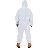 Zenith Safety Products SGX192 Hooded Coveralls, 2X-Large, White, SMS
