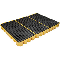 Enpac 5115-YE Palette &agrave; profil bas pour contr&ocirc;le des d&eacute;versements, Capacit&eacute; de d&eacute;versement 76.5 gal. US, 72" x 49" x 6,5"