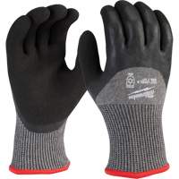 Milwaukee 48-73-7953 Winter Dipped Gloves, Size X-Large, 13 Gauge, Rubber Latex Coated, Nylon Shell, ASTM ANSI Level A5