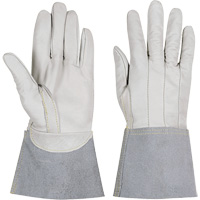Ranpro Inc. V5241620-M 852 Ranpro&reg; FR White Stags TIG Gloves, Full Grain Calfskin, Size Medium