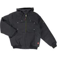 Tough Duck WJ301-BLACK-2XL Blouson d'aviateur en toile lourde avec capuchon, Hommes, 2T-Grand, Noir