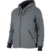 Milwaukee 306G-212X M12 Heated Hoodie Kit, Men's, 2X-Large, Grey, Polyester