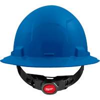 Milwaukee 48-73-1105 Casque de s&eacute;curit&eacute; &agrave; bord complet avec coiffe &agrave; 4 points, Suspension Rochet, ANSI type I/CSA type 1