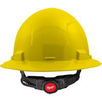 Milwaukee 48-73-1123 Casque de s&eacute;curit&eacute; &agrave; bord complet avec coiffe &agrave; 6 points, Suspension Rochet, CSA type 1