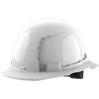 Milwaukee 48-73-1221 Casque de s&eacute;curit&eacute; &agrave; bord complet, R&eacute;pond aux normes CSA type 1, Suspension Rochet, Ventil&eacute;