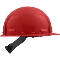Front Brim Hardhat with 4-Point Suspension System, Ratchet Suspension, Red  SGY504 | TENAQUIP