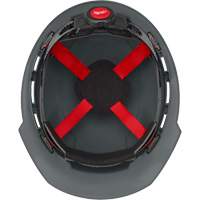Milwaukee 48-73-1214 Casque de s&eacute;curit&eacute; &agrave; bordure avant, R&eacute;pond aux normes CSA type 1, Suspension Rochet, Ventil&eacute;