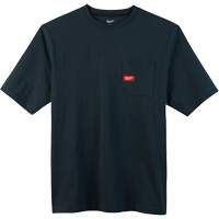 Milwaukee 601BL-S Heavy-Duty Pocket T-Shirt, Men's, Small, Blue