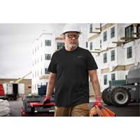 Milwaukee 603B-3X T-shirt de travail hybride, Hommes, 3T-Grand, Noir