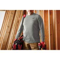 Milwaukee 604G-3X T-shirt de travail hybride, Hommes, 3T-Grand, Gris