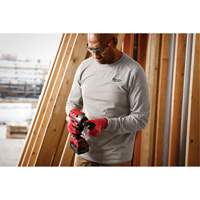Milwaukee 604G-3X T-shirt de travail hybride, Hommes, 3T-Grand, Gris