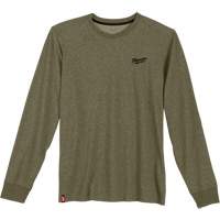 Milwaukee 604GN-S Hybrid Work Tee Shirt, Men's, Small, Green