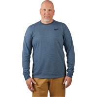 Milwaukee 604BL-2X T-shirt de travail hybride, Hommes, 2T-Grand, Bleu