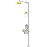 Encon 01050234P20SBC Combination Emergency Shower & Eyewash Station, Pedestal
