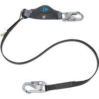 MSA 10206835 Anti-Corrosion Energy Absorbing Lanyard, 6', Snap Hook Center, Snap Hook Leg Ends, Polyester
