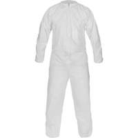 CleanMax<sup>®</sup> Clean Manufactured Non-Sterile Coverall, Large, White, Microporous  SGZ615 | TENAQUIP