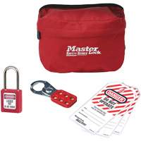 Master Lock S1010P410 Trousse de cadenassage personnalis&eacute;e avec cadenas en thermoplastique Zenex, 6 composants compris