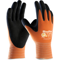 PIP Global Safety GP348014/S ATG MaxiFlex&reg; Ultimate High Visibility Seamless Gloves, Small, Nitrile Coating, 15 Gauge, Nylon/Lycra&reg; Shell