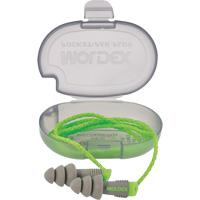 Moldex 6435 Bouchons d'oreilles r&eacute;utilisables Alphas, Avec cordon, Vrac - &eacute;tui en plastique, 27 dB NRR, Taille unique