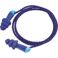 Alphas™ Metal Detectable Reusable Earplugs, Corded, One-Size, Bulk - Polybag, 27 NRR dB  SGZ850 | TENAQUIP