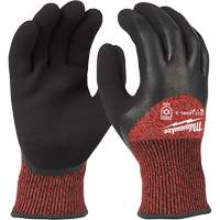 Milwaukee 48-22-8923 Winter Cut-Resistant Gloves, Size X-Large, 15 Gauge, Rubber Latex Coated, ANSI/ISEA 105 Level 3