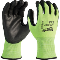 Milwaukee 48-73-8934 Gants haute visibilit&eacute; r&eacute;sistant aux coupures, Taille 2T-Grand, Calibre 15, Rev&ecirc;tement Nitrile/Polyur&eacute;thane, Enveloppe en Poly&eacute;thyl&egrave;ne, ANSI/ISEA 105 niveau 3