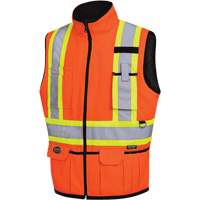 Pioneer V1022450-2XL 6688 Veste r&eacute;versible, Orange haute visibilit&eacute;, 2T-Grand, Polyester