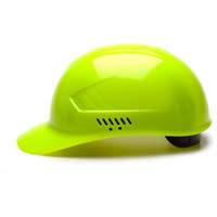 Pyramex HP40031 Casquette antichocs Ridgeline, Suspension &agrave; douille, Vert lime haute visibilit&eacute;
