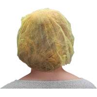 Produits de sécurité Zenith SHA674 Bonnets bouffants, Polypropyl&egrave;ne, 21", Jaune