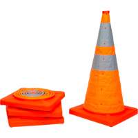 Zenith Safety Products SHA820 Collapsible Traffic Cone, 28" H, Orange