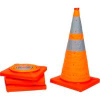 Collapsible Traffic Cone, 28" H, Orange SHA820 | TENAQUIP