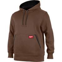 Milwaukee 351BR-S Midweight Pullover Hoodie, Men's, Small, Brown