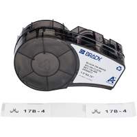 Brady M21-136-499 Aggressive Adhesive Multi-Purpose Labels with Ribbon, Black