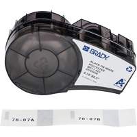 Brady M21-7-423 &eacute;tiquettes polyvalentes avec ruban pour environnements hostiles, Noir