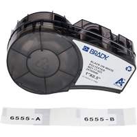 Brady M21-17-423 &eacute;tiquettes polyvalentes avec ruban pour environnements hostiles, Noir