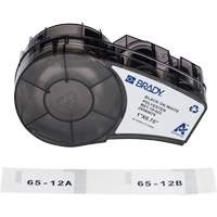 Brady M21-18-423 &eacute;tiquettes polyvalentes avec ruban pour environnements hostiles, Noir