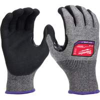 Milwaukee 48-73-7012 High-Dexterity Dipped Gloves, Size Large, 18 Gauge, Nitrile Coated, Nylon/Polyethylene/Tungsten Shell, ASTM ANSI Level A7/EN 388 Level 4