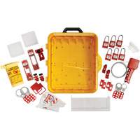 Brady 153685 Station de cadenassage &eacute;lectrique avec cadenas de s&eacute;curit&eacute; en nylon utilisant des cl&eacute;s diff&eacute;rentes, Cadenas Plastique, Capacit&eacute; de 60, Cadenas Compris