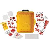 Brady 153686 Electrical Lockout Station with Keyed Alike Nylon Safety Lockout Padlocks, Plastic Padlocks, 55 Padlock Capacity, Padlocks Included