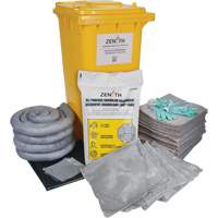 Zenith Safety Products SHB360 Premium Spill Kit, Universal, Bin, 63 US gal. Absorbancy